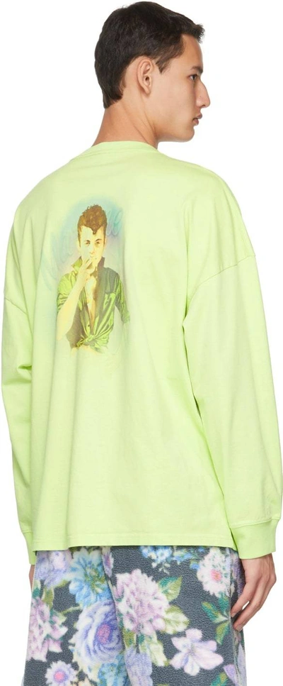 Pre-owned Martine Rose Ss21  Warung Tee Long Sleeve Tshirt S In Green