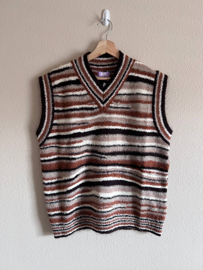 Pre-owned Erl Knit Sweater Vest In Brown