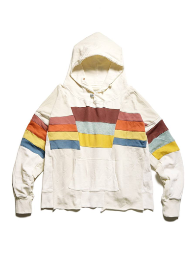 Pre-owned Kapital Reconstructed Rainbow Remake Cotton Wool Big Hood In ...