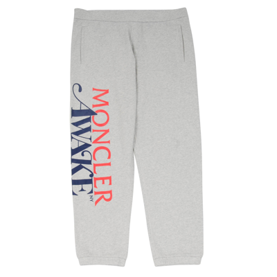 Pre-owned Moncler Gray Awake Ny Edition Logo Lounge Pants - Size Xxl In Grey