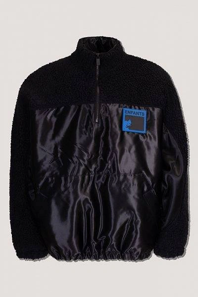 Pre-owned Enfants Riches Deprimes Black Sherpa Pull Over Jacket Oversized