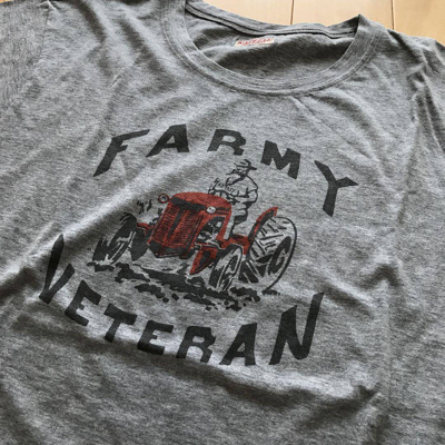 Pre-owned Kapital Farmy Veteran Short Sleeve T-shirt Gray 2 In Grey