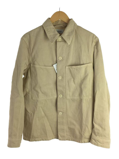 Pre-owned Lemaire Ss21 Denim Overshirt Jacket In Cream