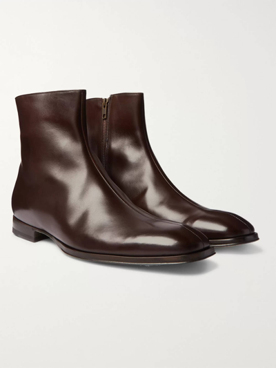 Pre-owned Paul Smith Reeves Chelsea Boots - Dark Brown Leather