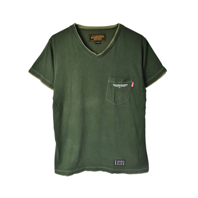 Pre-owned Neighborhood /pocket T-shirt/15997 - 0921 50 In Green