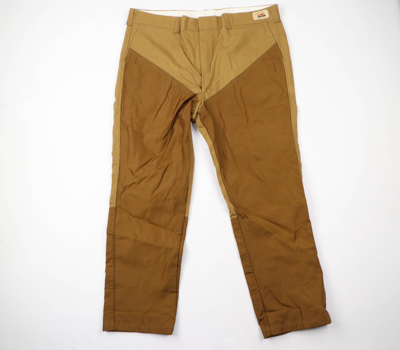 Pre-owned Vintage Kids' Nos  70's Duxbak Hunting Birding Brush Field Pants In Brown