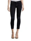 J BRAND SKINNY-FIT LOW-RISE CROPPED JEANS,0400093670758