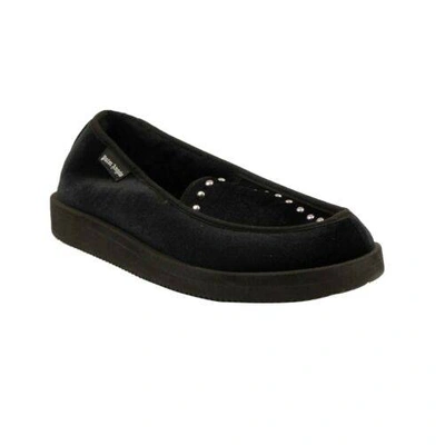 Pre-owned Palm Angels Black Velvet Loafer Slippers Size 12/45