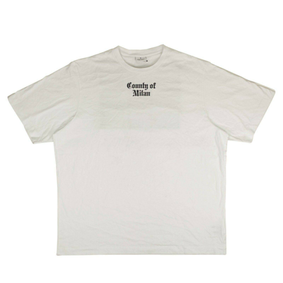 Pre-owned Marcelo Burlon County Of Milan White Harrods Nine Flags Short Sleeve T-shirt Size L