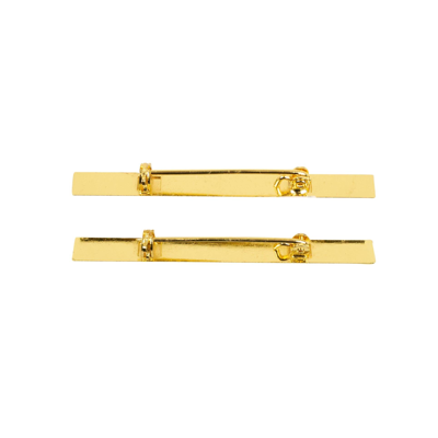 Pre-owned Marcelo Burlon County Of Milan Gold Color Logo Tie Pins Size Os