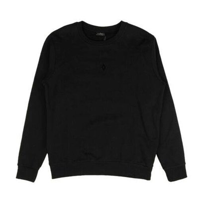 Pre-owned Marcelo Burlon County Of Milan Black Velvet Graphic Crewneck Sweatshirt Size M