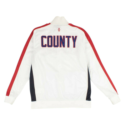 Pre-owned Marcelo Burlon County Of Milan White Red Sox Track Jacket Size L