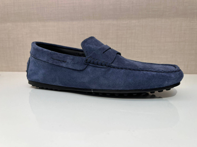 Pre-owned Tod's Loafers In Blue