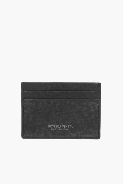 Pre-owned Bottega Veneta Leather Logo Cardholder In Black