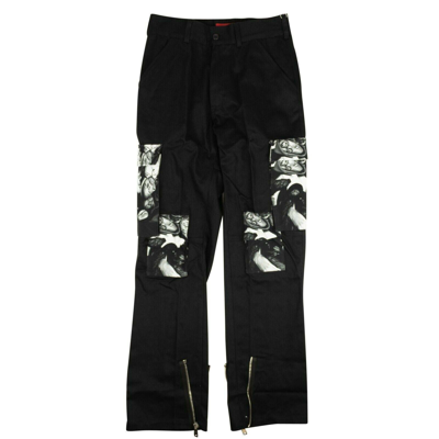 Pre-owned 424 On Fairfax Black Wu-tang Clan Pants Size L