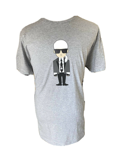 Pre-owned Karl Lagerfeld T-shirt In Grey