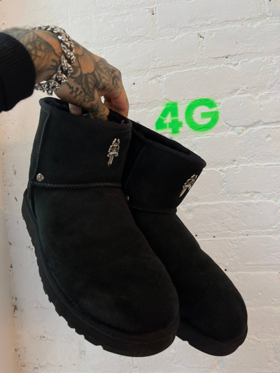 Pre-owned Chrome Hearts X Ugg Chrome Hearts Uggs 2021 Black Dagger Fits 10 10.5 11 Shoes