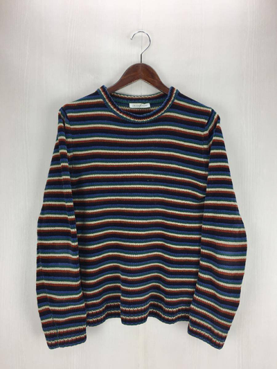 Pre-owned Jw Anderson Rainbow Striped Border Knit Sweater In Multicolor