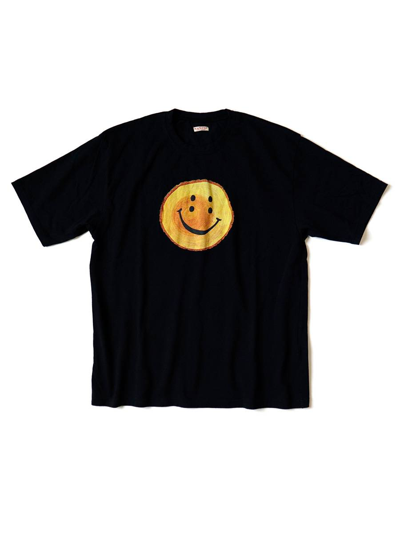 Pre-owned Kapital Rainbow Smile Stump T-shirt In Black
