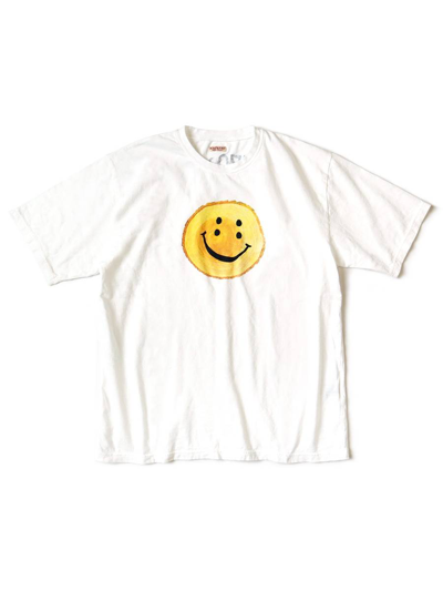 Pre-owned Kapital Rainbow Smile Stump T-shirt In White