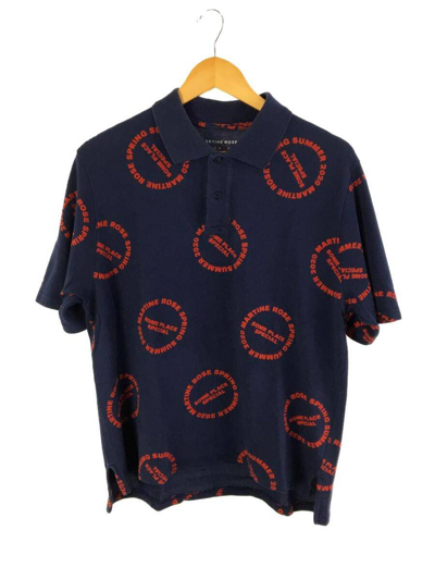Pre-owned Martine Rose Ss20 Logo Polo Shirt In Navy Blue