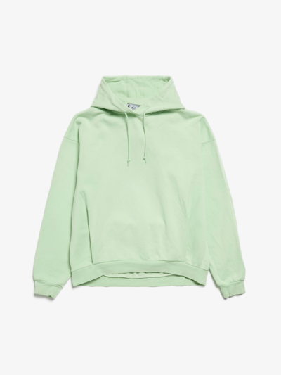Pre-owned Martine Rose Light Green Back Embroidered Cotton Hoodie