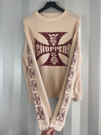 Pre-owned Vintage West Coast Choppers Thermal In Cream | ModeSens