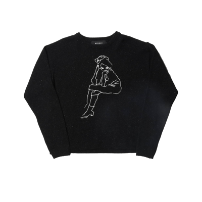 Pre-owned Misbhv Wool Sweater In Black