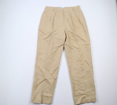 Pre-owned Orvis X Vintage New Orvis River Road Pleated Chino Trousers Pants Brown