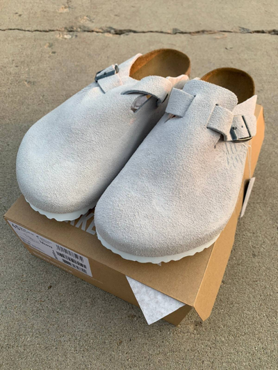 Pre-owned Birkenstock X Stussy Stüssy & Birkenstock Boston Clog Bone Shoes