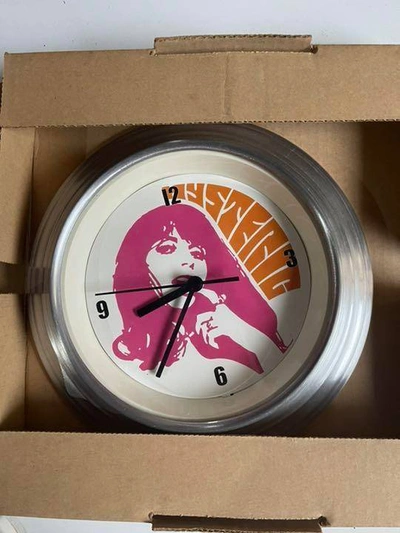 Pre-owned Hysteric Glamour Wall Clock Silver / White In Silver/white