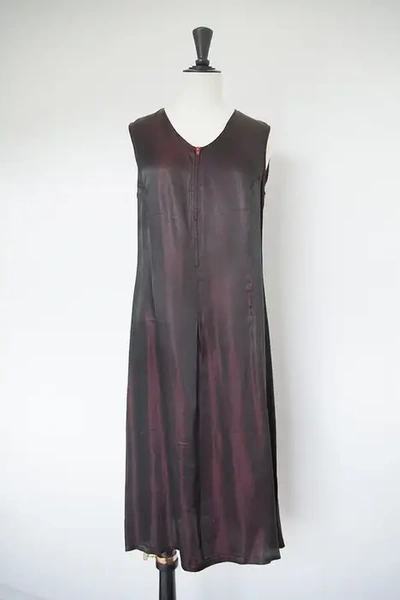 Pre-owned Maison Margiela Aw97 Semi Couture Dress In Red
