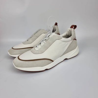 Pre-owned Loro Piana Modular Walk White Sneaker New Size 46