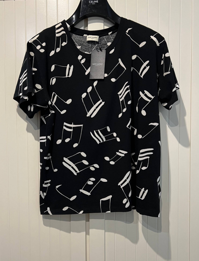 Pre-owned Hedi Slimane X Saint Laurent Paris Fw'16 T-shirt Music
