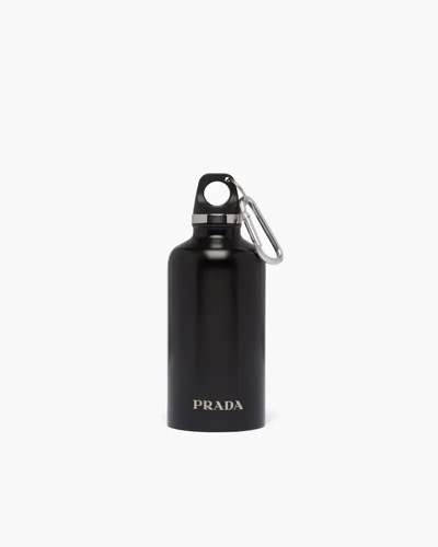 Pre-owned Prada Stainless Steel Water Bottle In Black