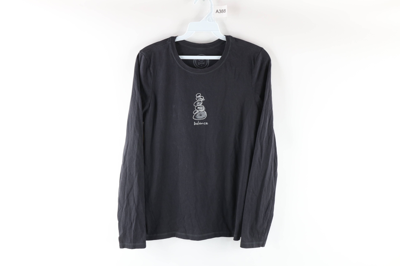 Pre-owned Life Is Good X Vintage Life Is Good Balance Rocks Out Long Sleeve T-shirt Black