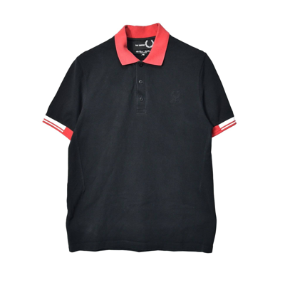 Pre-owned Fred Perry Raf Simons/small Logo Polo Shirt/24955 - 0591 53 In Black