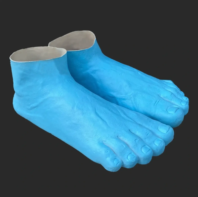 Pre-owned Imran Potato Caveman Slippers In Blue