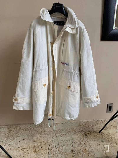 Pre-owned Martine Rose “be Seen” Parka In Ivory