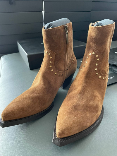 Pre-owned Hedi Slimane X Saint Laurent Paris Lukas Florence Studs