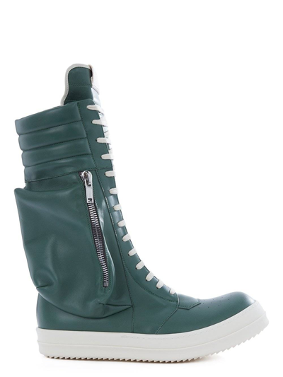 Pre-owned Rick Owens Boots In Green