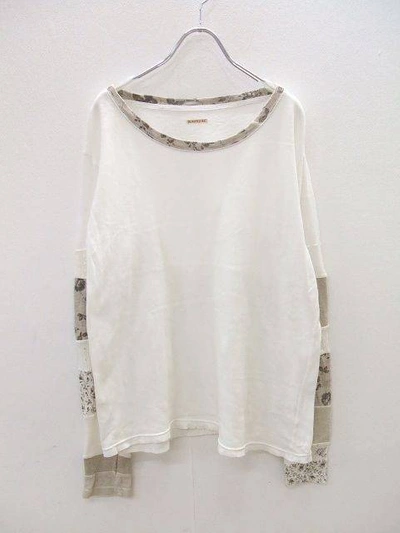 Pre-owned Kapital Patchwork Long Sleeve T-shirt White Cotton 1 (s)