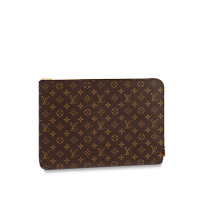 Pre-owned Louis Vuitton Gm Travel Case In Brown