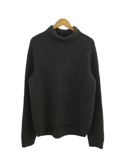 Pre-owned Acne Studios Ribbed Wool Turtleneck Sweater In Grey