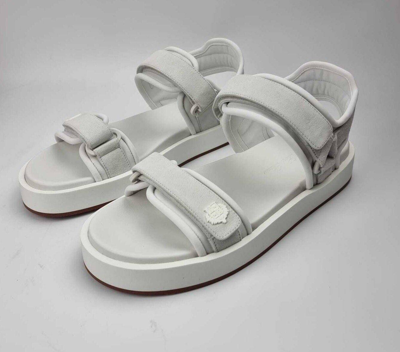 Pre-owned Loro Piana Waikiki White Sandals New