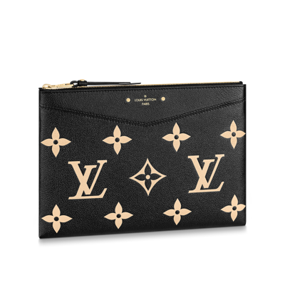 Pre-owned Louis Vuitton Daily Clutch In Black
