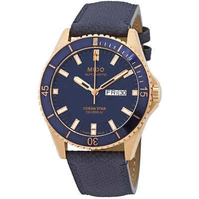 Pre-owned Mido Ocean Star Automatic Blue Dial Men's Watch M026.430.36.041.00