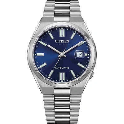 Pre-owned Citizen Nj0150-81l Mechanical Automatic Blue Dial Stainless Steel Men's Watch