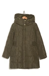 Cole Haan Signature Cole Haan Hooded Down & Feather Jacket In Olive