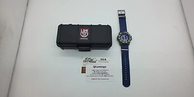 Pre-owned Luminox Watch Navy Shields 3500 Series 45mm Blue 3503.nd Mens